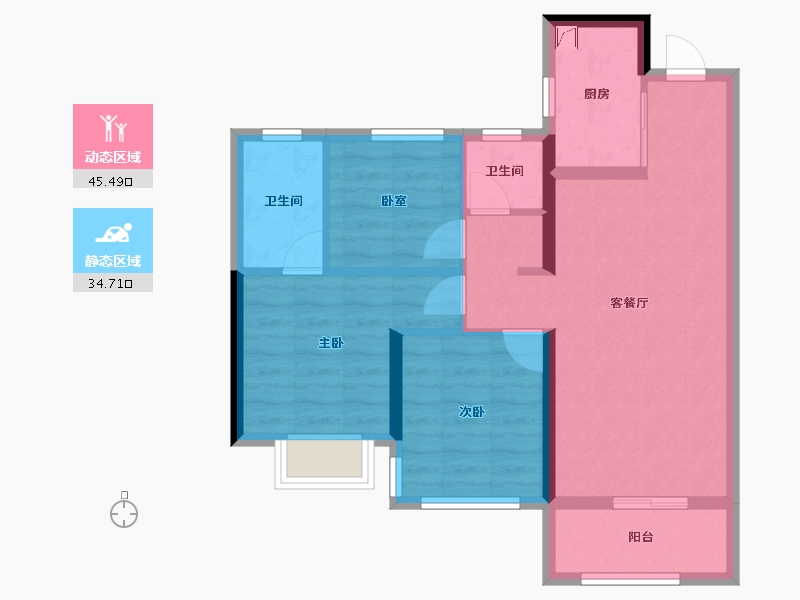 广东省-江门市-嘉福铭著-71.01-户型库-动静分区