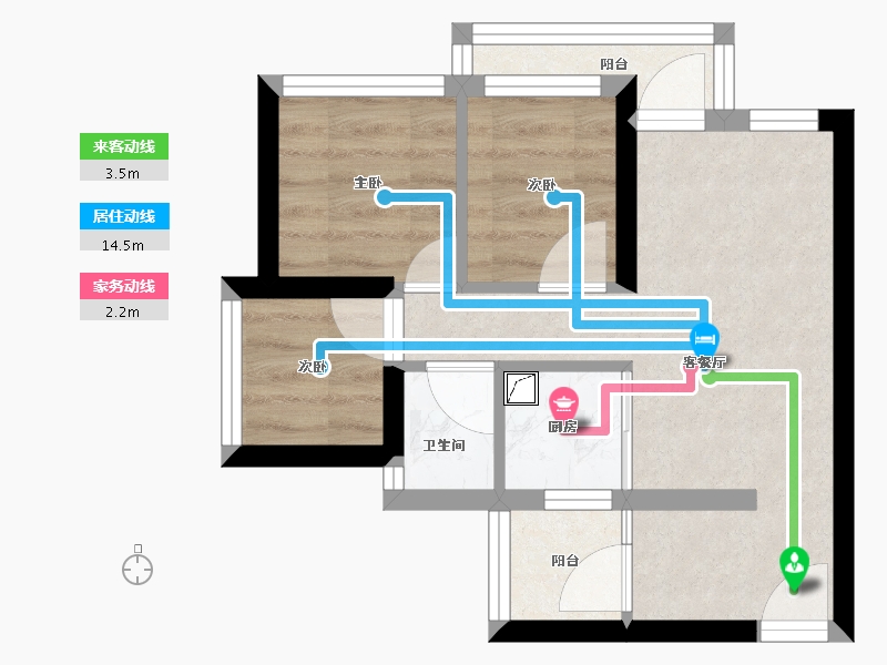 广东省-深圳市-名门华府-90.00-户型库-动静线