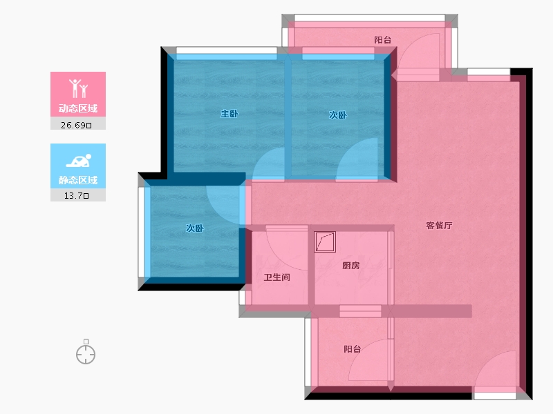 广东省-深圳市-名门华府-90.00-户型库-动静分区