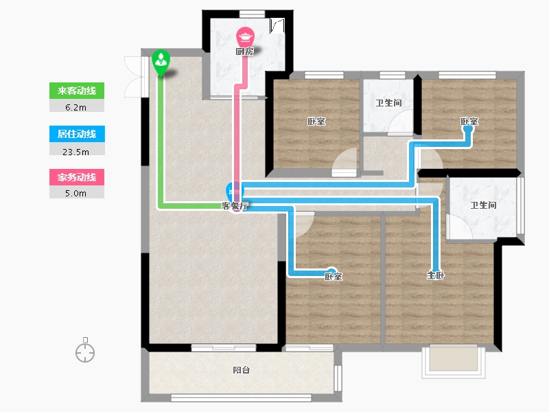 广东省-江门市-嘉福铭著-100.18-户型库-动静线