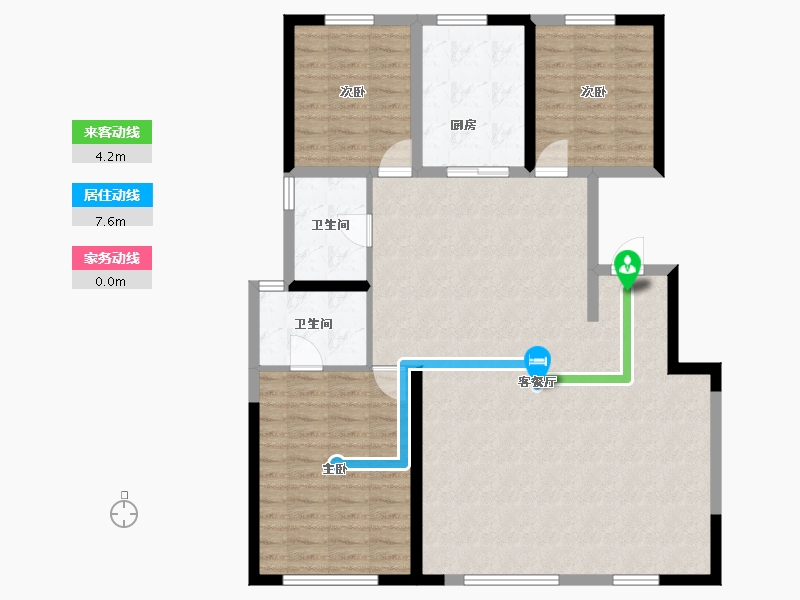 内蒙古自治区-包头市-中海望京府-114.40-户型库-动静线