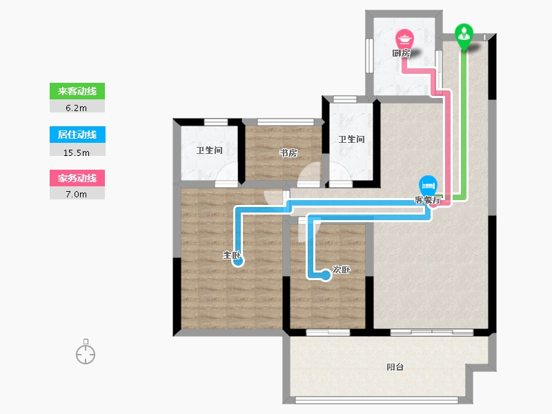 安徽省-六安市-城豪金鼎学府-97.12-户型库-动静线