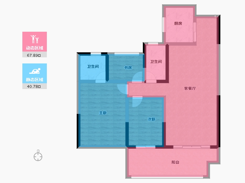 安徽省-六安市-城豪金鼎学府-97.12-户型库-动静分区