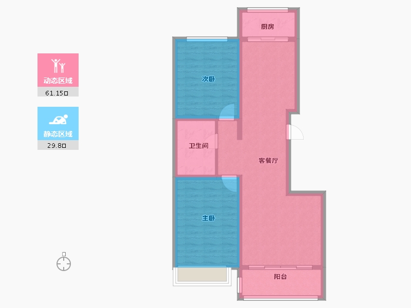 河北省-张家口市-诚品幸福城-81.58-户型库-动静分区