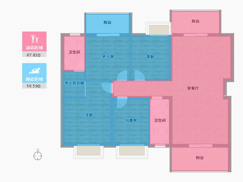 广西壮族自治区-桂林市-东苑国际-112.82-户型库-动静分区