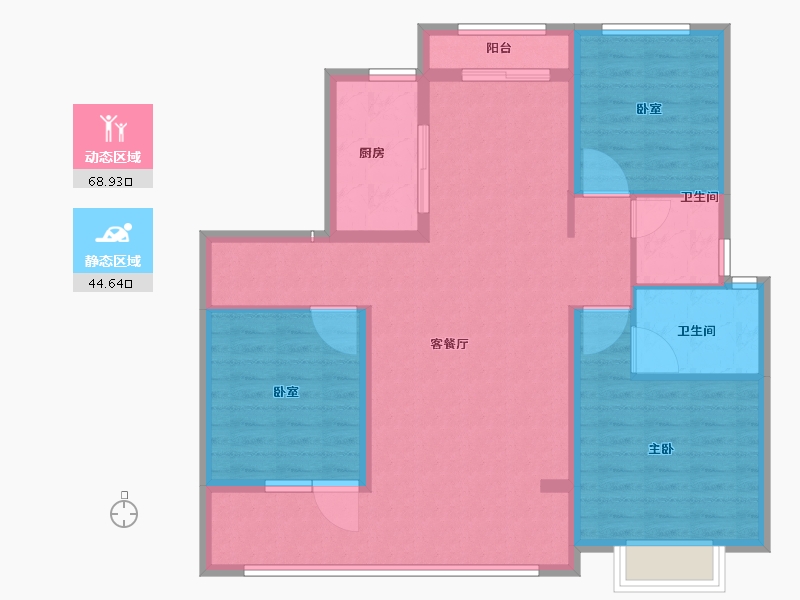 山东省-菏泽市-城投尚德府-102.41-户型库-动静分区