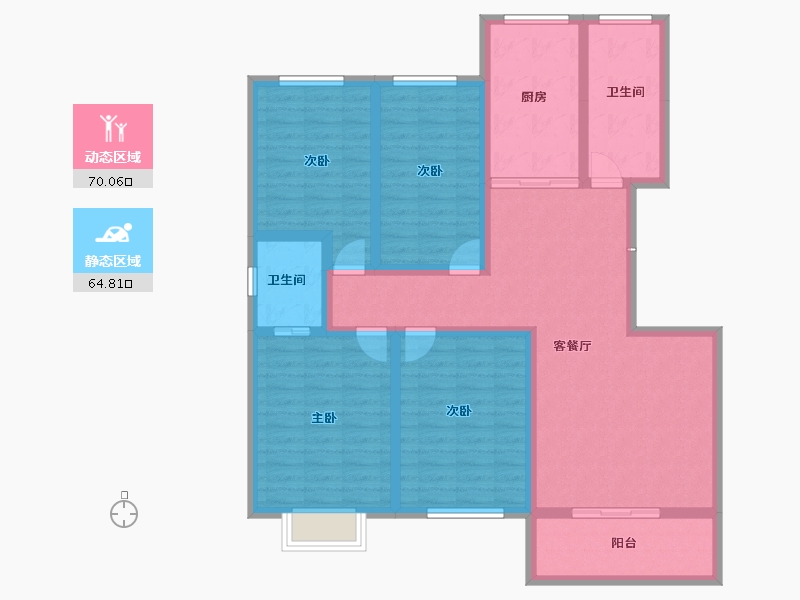 河南省-商丘市-和谐·北大花园-120.19-户型库-动静分区