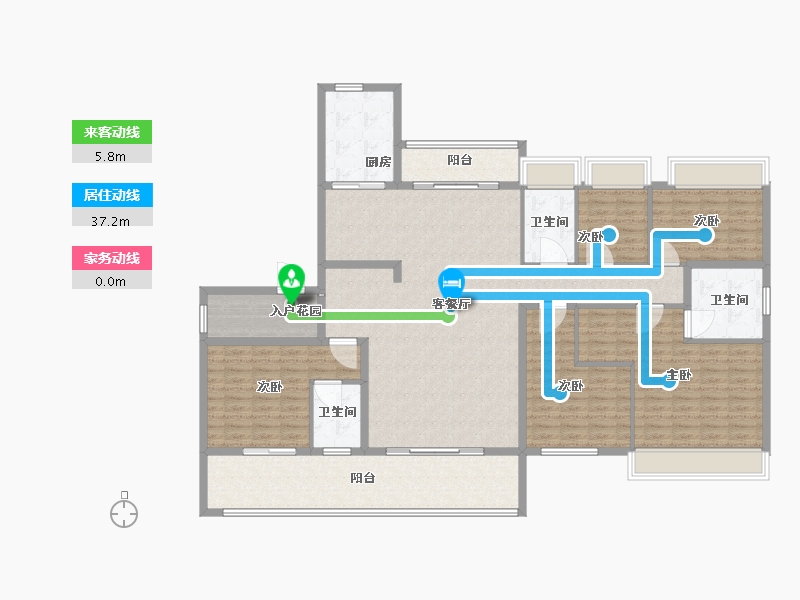 广西壮族自治区-桂林市-碧桂园剑桥郡-181.01-户型库-动静线