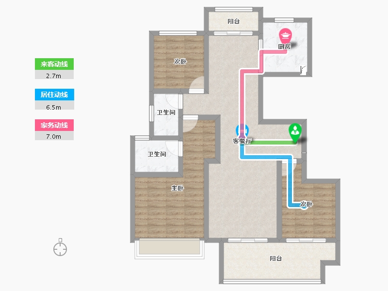 河南省-商丘市-虞城建业·新城-96.38-户型库-动静线