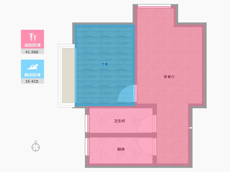 河北省-廊坊市-狮子城丁香园-52.01-户型库-动静分区