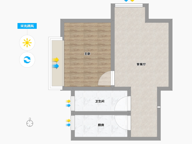 河北省-廊坊市-狮子城丁香园-52.01-户型库-采光通风