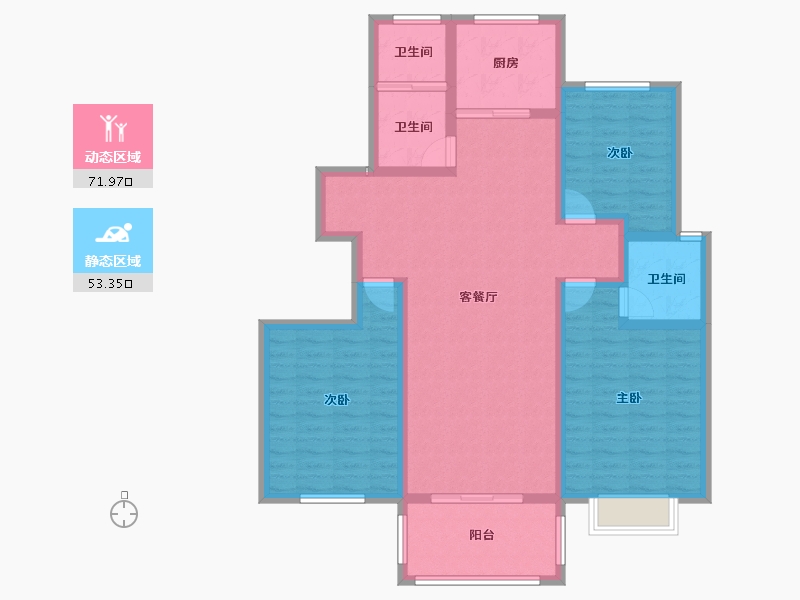 河南省-商丘市-和谐·北大花园-112.23-户型库-动静分区