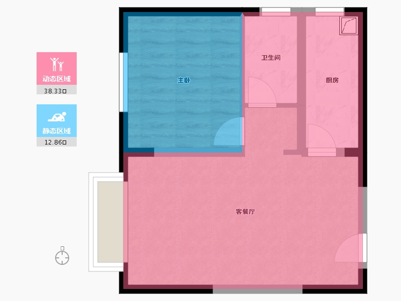 北京-北京市-南礼士路-36.00-户型库-动静分区