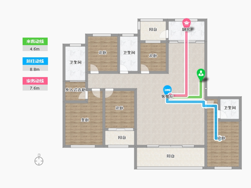 山西省-运城市-西建天茂国宾府-166.09-户型库-动静线