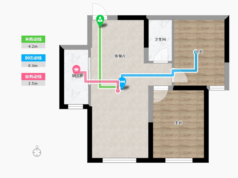 内蒙古自治区-包头市-青福新城-51.24-户型库-动静线