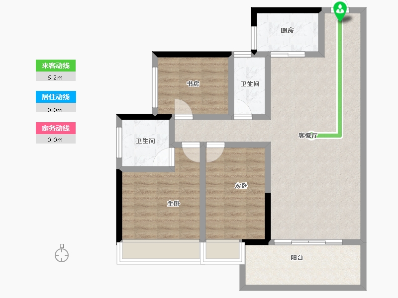 广东省-汕头市-怡璟海岸雅园-90.97-户型库-动静线