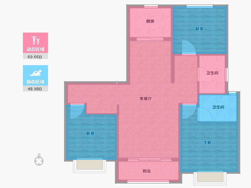 山东省-菏泽市-城投尚德府-107.21-户型库-动静分区