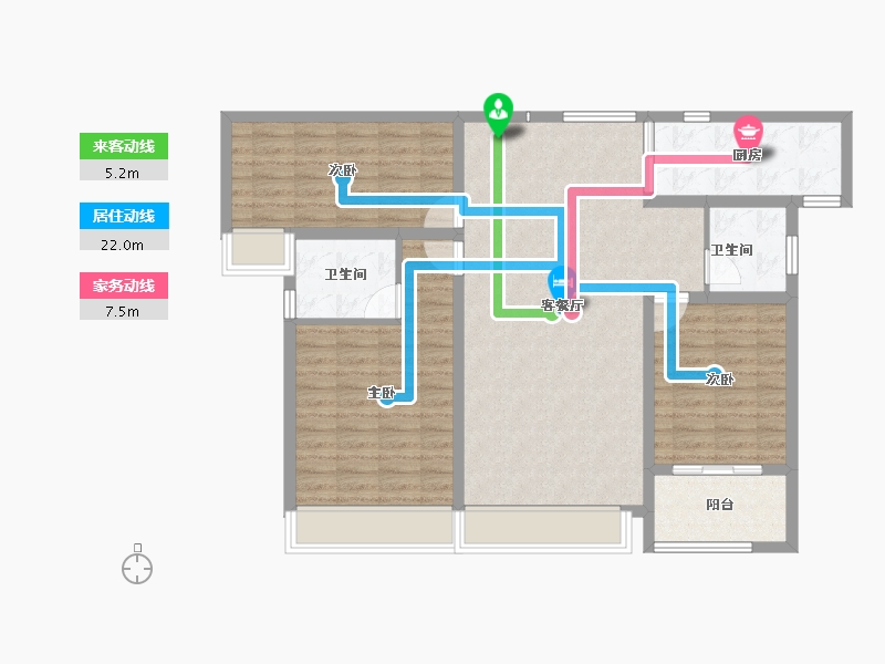 山西省-运城市-金鑫铂悦府-101.13-户型库-动静线