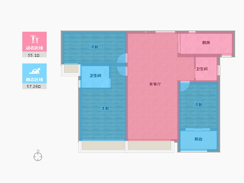 山西省-运城市-金鑫铂悦府-101.13-户型库-动静分区