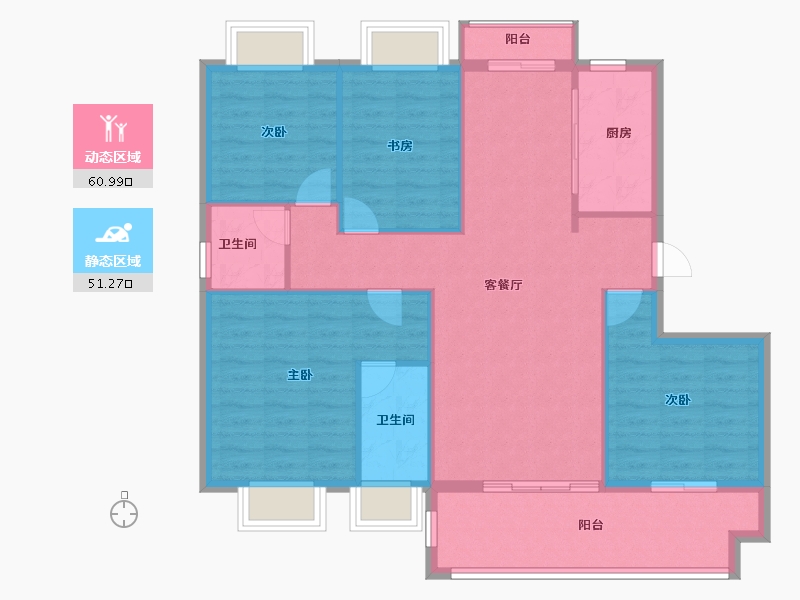 福建省-三明市-尚学苑-102.40-户型库-动静分区