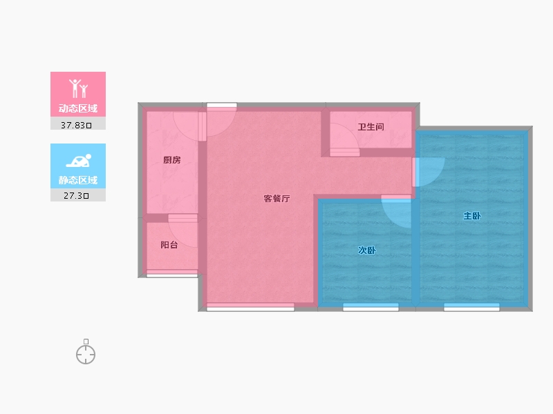 河北省-廊坊市-狮子城丁香园-57.20-户型库-动静分区