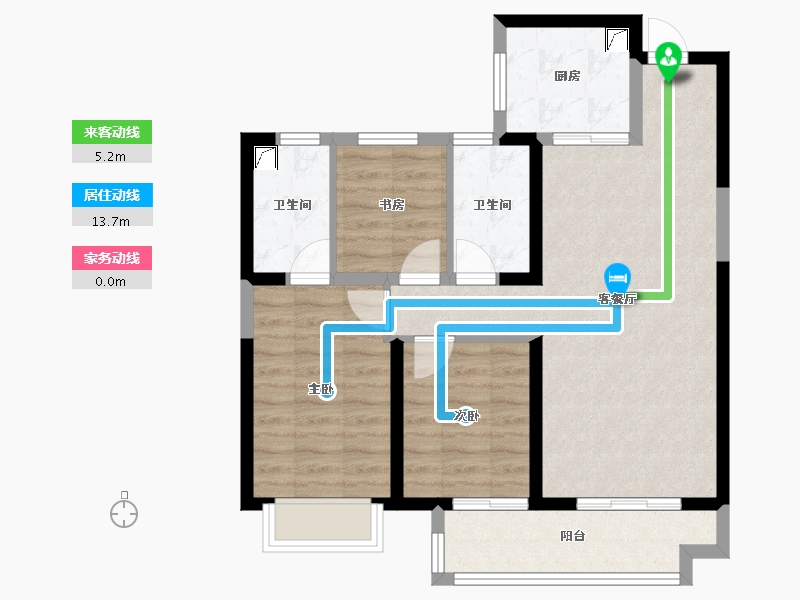 山西省-太原市-中铁诺德逸宸云著-80.00-户型库-动静线