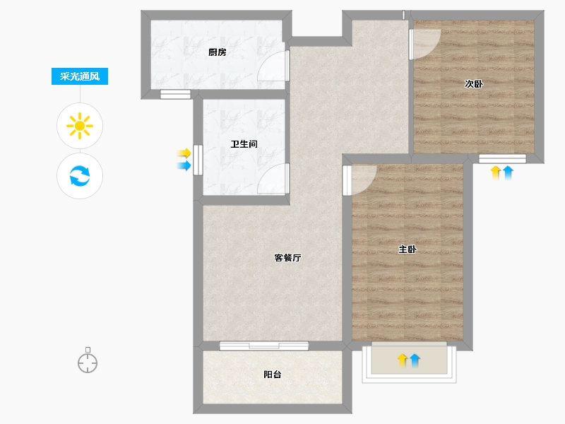 河北省-保定市-卓悦城-68.00-户型库-采光通风