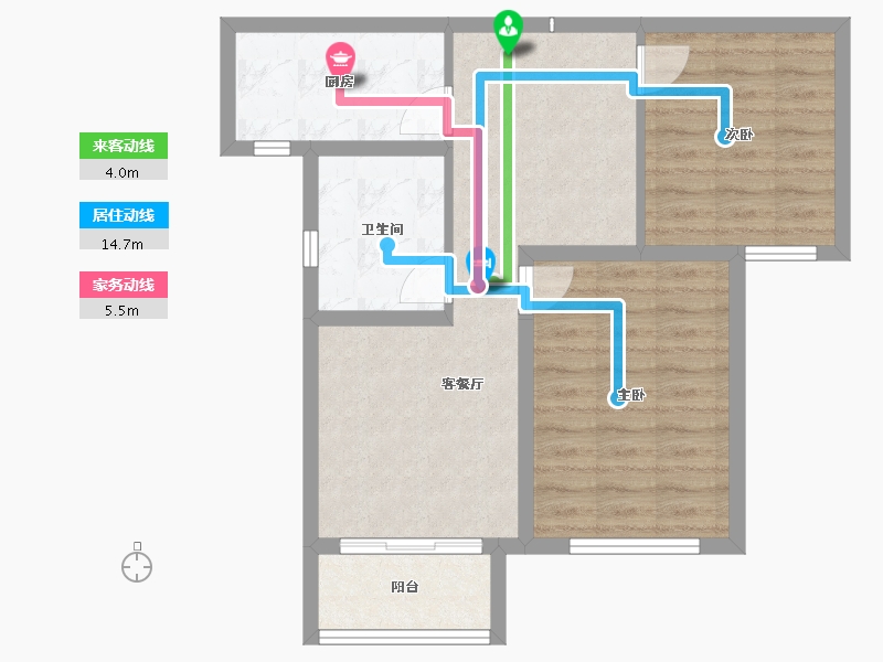 河北省-保定市-卓悦城-64.85-户型库-动静线