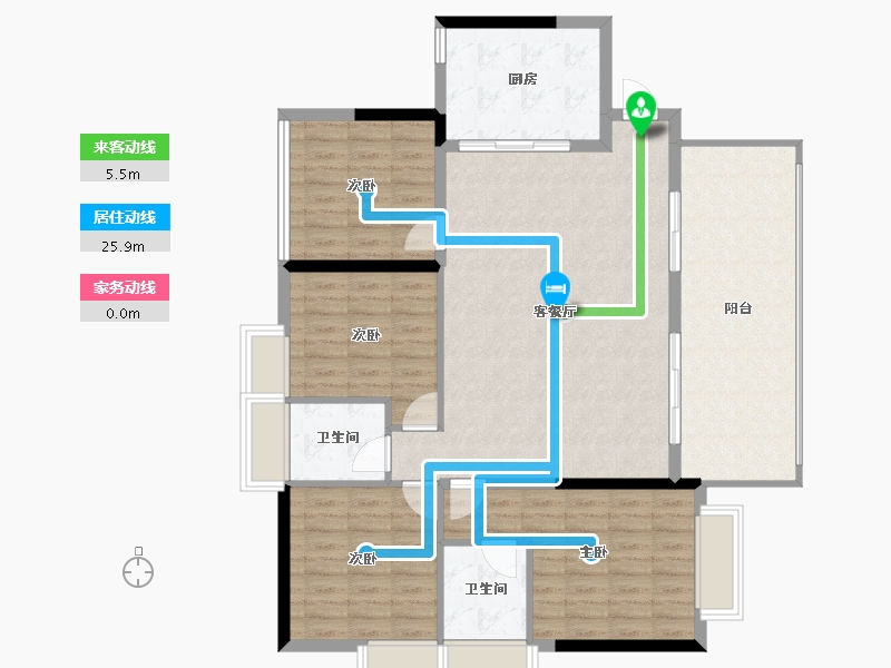 广西壮族自治区-桂林市-信昌湘皋雅苑-123.50-户型库-动静线