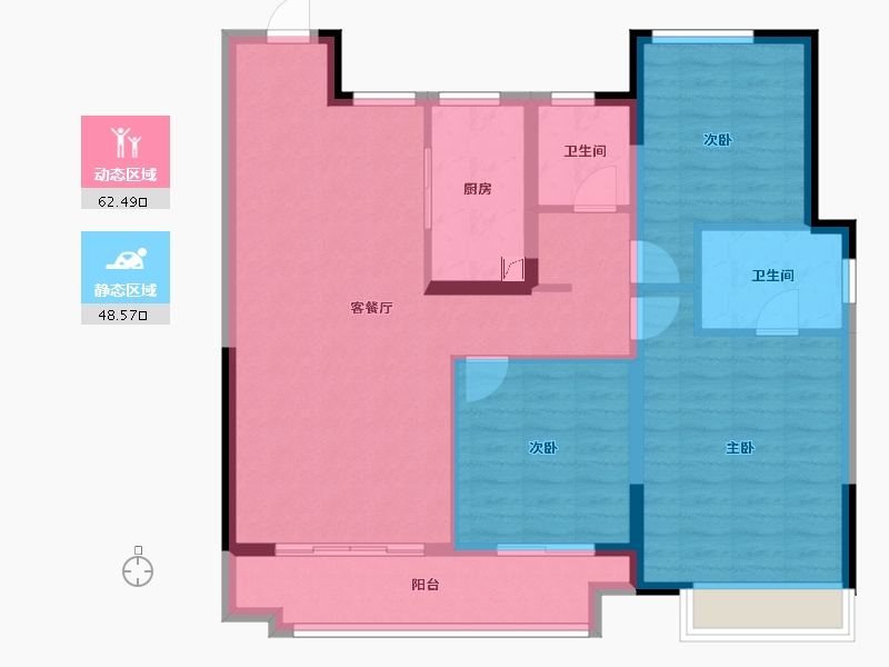 安徽省-芜湖市-华晟江山印-100.00-户型库-动静分区