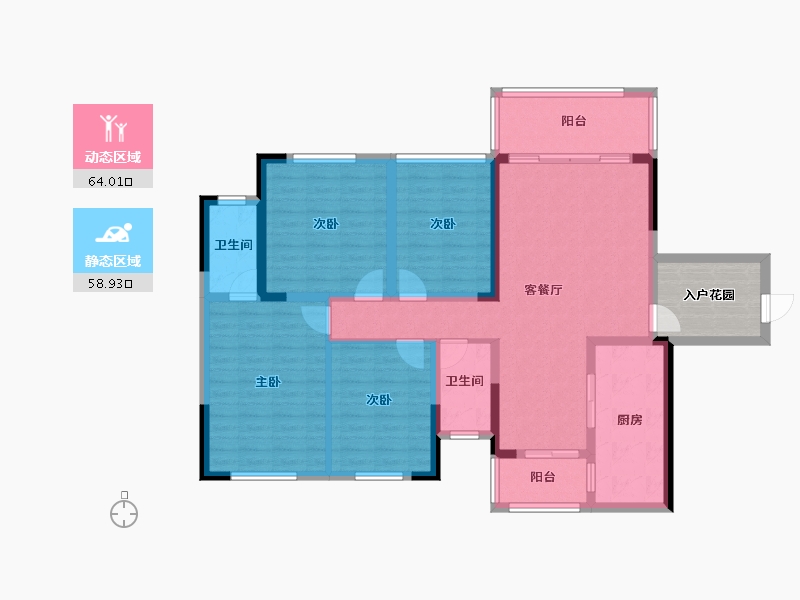 广西壮族自治区-桂林市-溯禾龙脊学府-116.00-户型库-动静分区