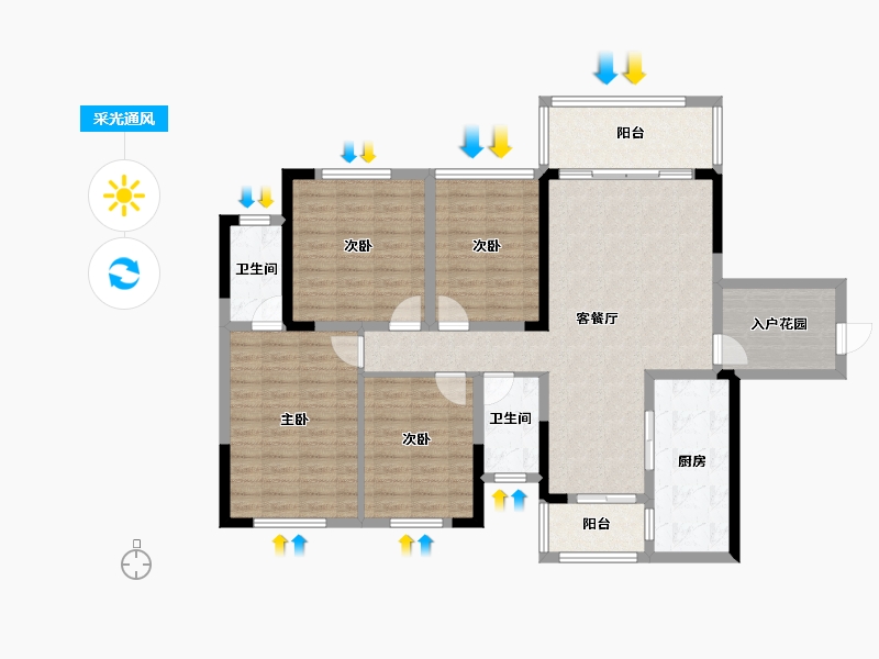 广西壮族自治区-桂林市-溯禾龙脊学府-116.00-户型库-采光通风