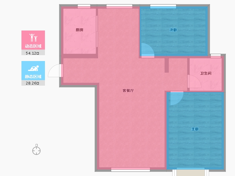 河北省-保定市-三利中和城-74.48-户型库-动静分区