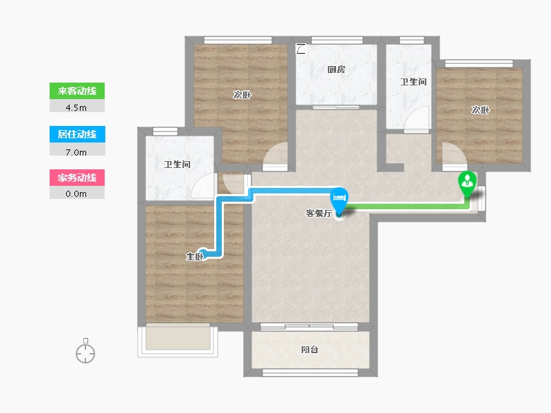 河北省-廊坊市-狮子城丁香园-79.21-户型库-动静线