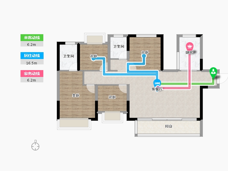 四川省-成都市-华侨城粼港樾府-97.20-户型库-动静线