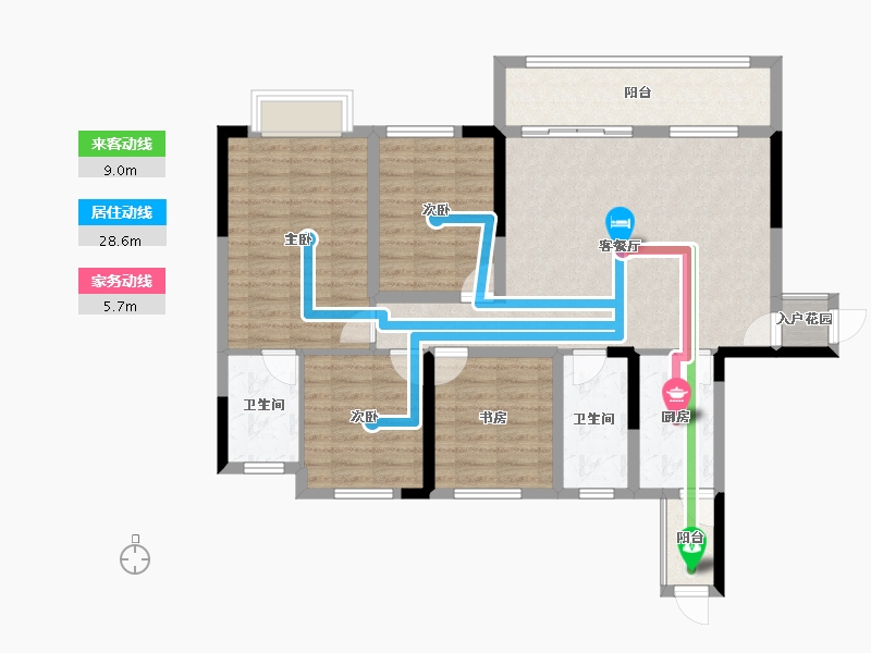 广西壮族自治区-桂林市-兴盛天鹅堡-106.30-户型库-动静线