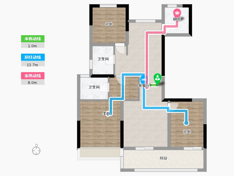 河南省-焦作市-滨和壹号-99.06-户型库-动静线