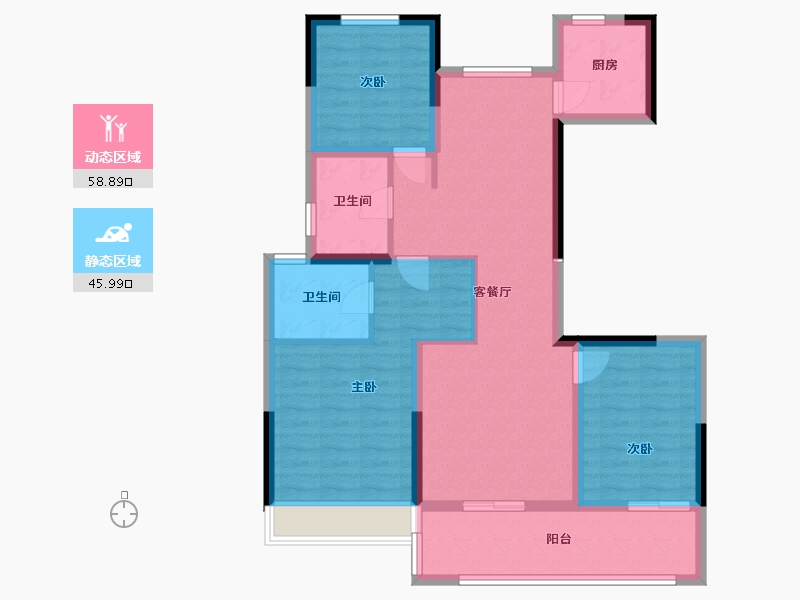 河南省-焦作市-滨和壹号-99.06-户型库-动静分区