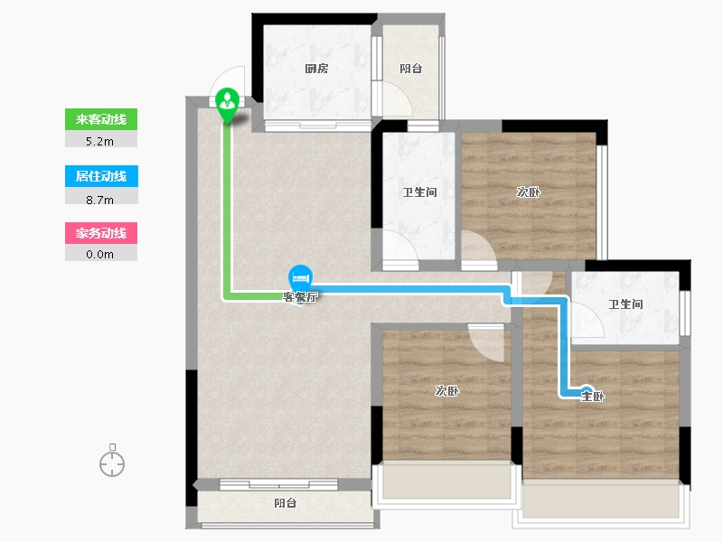 广西壮族自治区-桂林市-兴盛天鹅堡-81.32-户型库-动静线