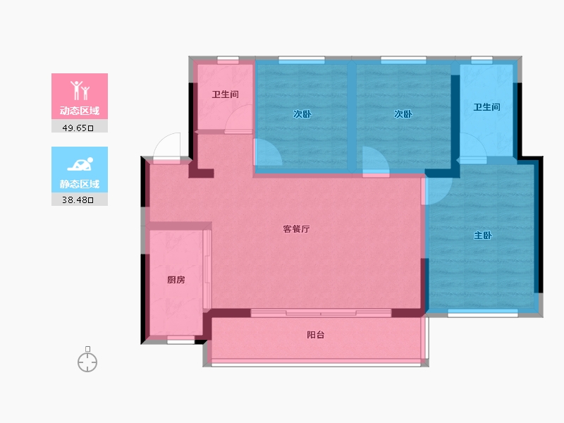 四川省-成都市-新城悦隽盛世-78.27-户型库-动静分区