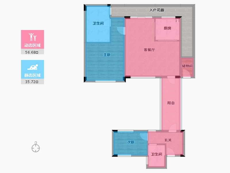 广东省-江门市-方圆鹤山云山诗意-94.45-户型库-动静分区