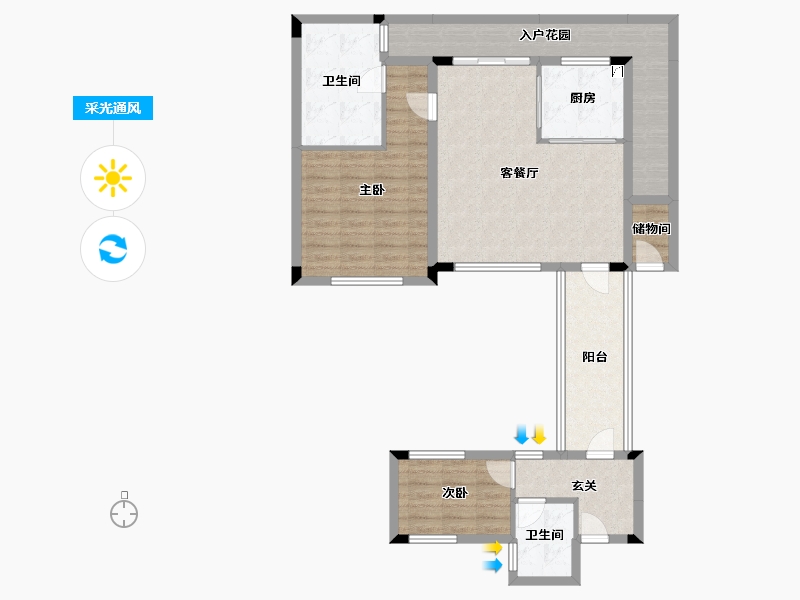 广东省-江门市-方圆鹤山云山诗意-94.45-户型库-采光通风