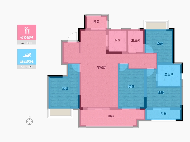 四川省-成都市-新城悦隽盛世-103.19-户型库-动静分区