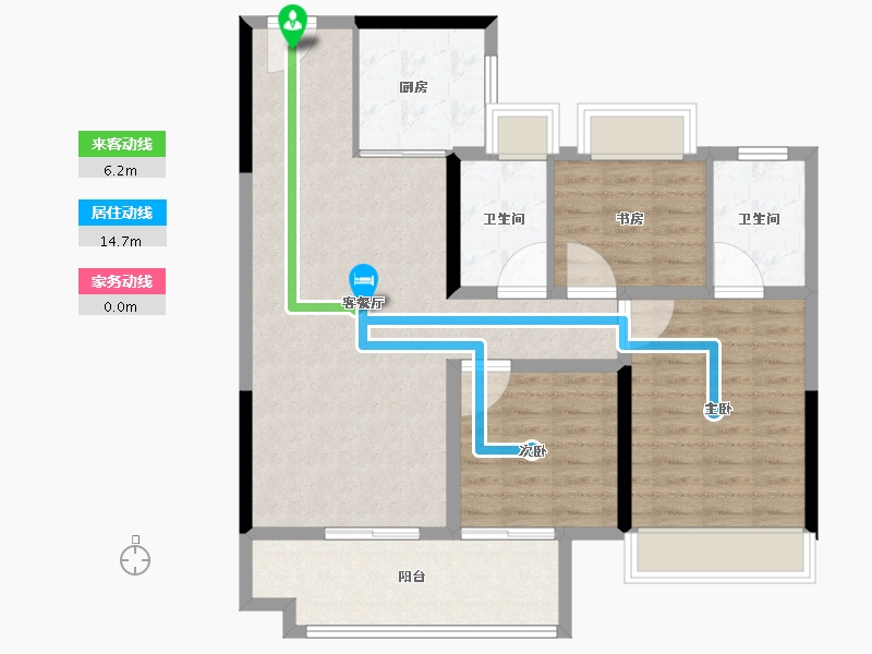 湖北省-孝感市-金港世纪城-92.01-户型库-动静线