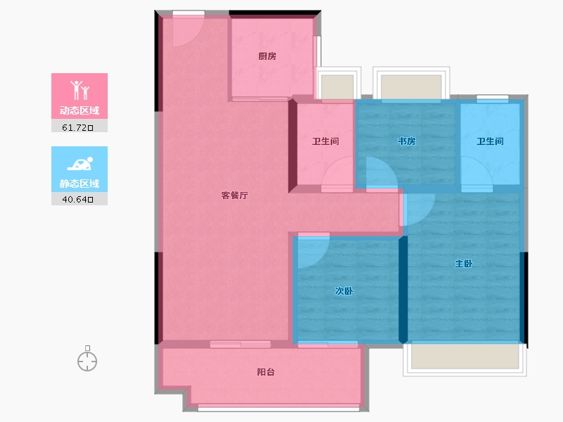 湖北省-孝感市-金港世纪城-92.01-户型库-动静分区