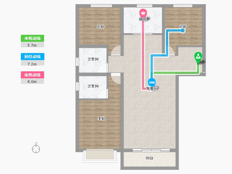 河北省-保定市-卓悦城-100.82-户型库-动静线