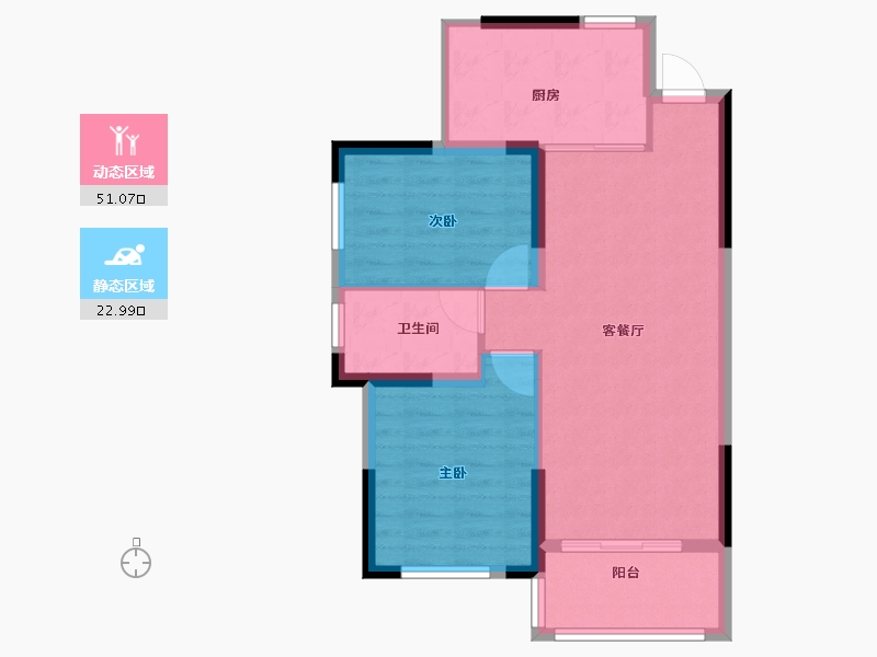 广西壮族自治区-桂林市-溯禾龙脊学府-66.80-户型库-动静分区