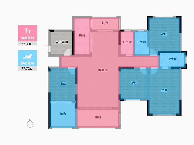 广西壮族自治区-桂林市-溯禾龙脊学府-145.08-户型库-动静分区