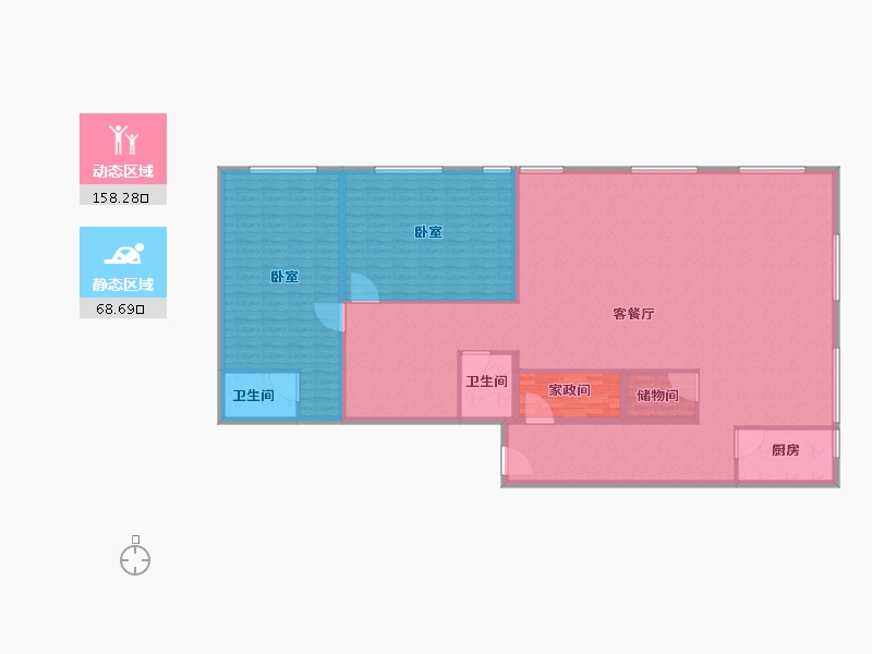 河南省-南阳市-七零公馆-211.21-户型库-动静分区