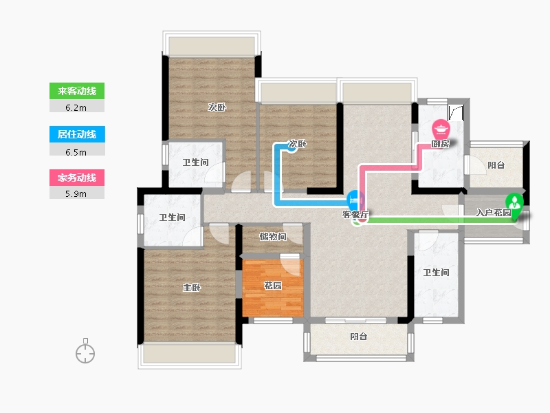 广东省-清远市-景业雍景园-119.39-户型库-动静线